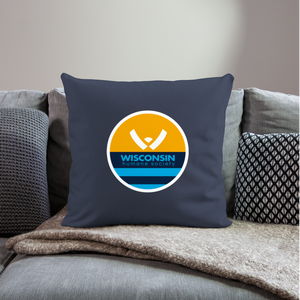 WHS x MKE Flag Throw Pillow Cover 18” x 18” - navy