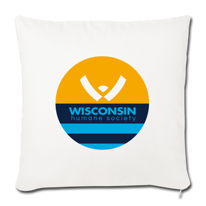 WHS x MKE Flag Throw Pillow Cover 18” x 18” - natural white