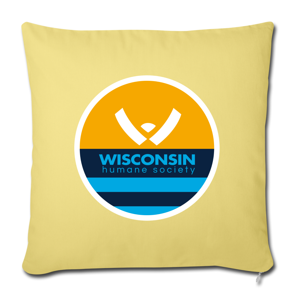 
                  
                    WHS x MKE Flag Throw Pillow Cover 18” x 18” - washed yellow
                  
                