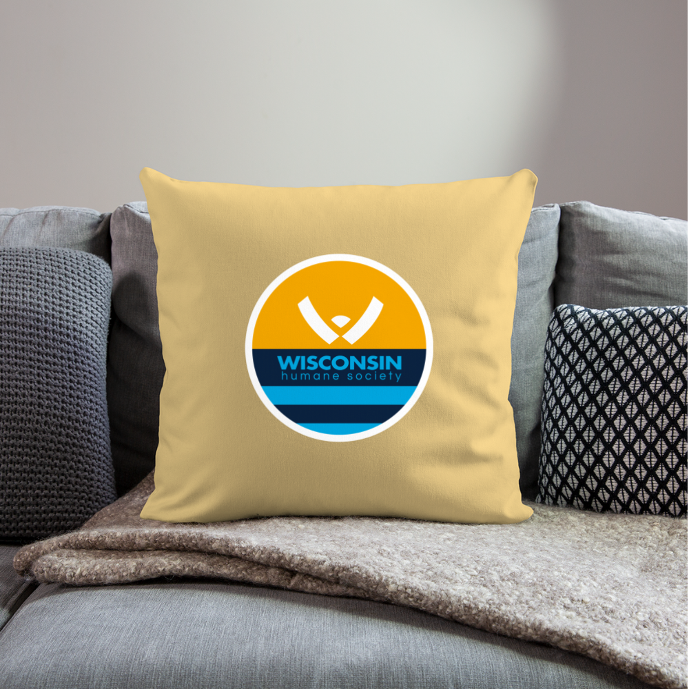 
                  
                    WHS x MKE Flag Throw Pillow Cover 18” x 18” - washed yellow
                  
                
