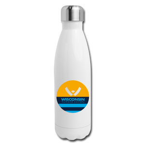 WHS x MKE Flag Insulated Stainless Steel Water Bottle - white