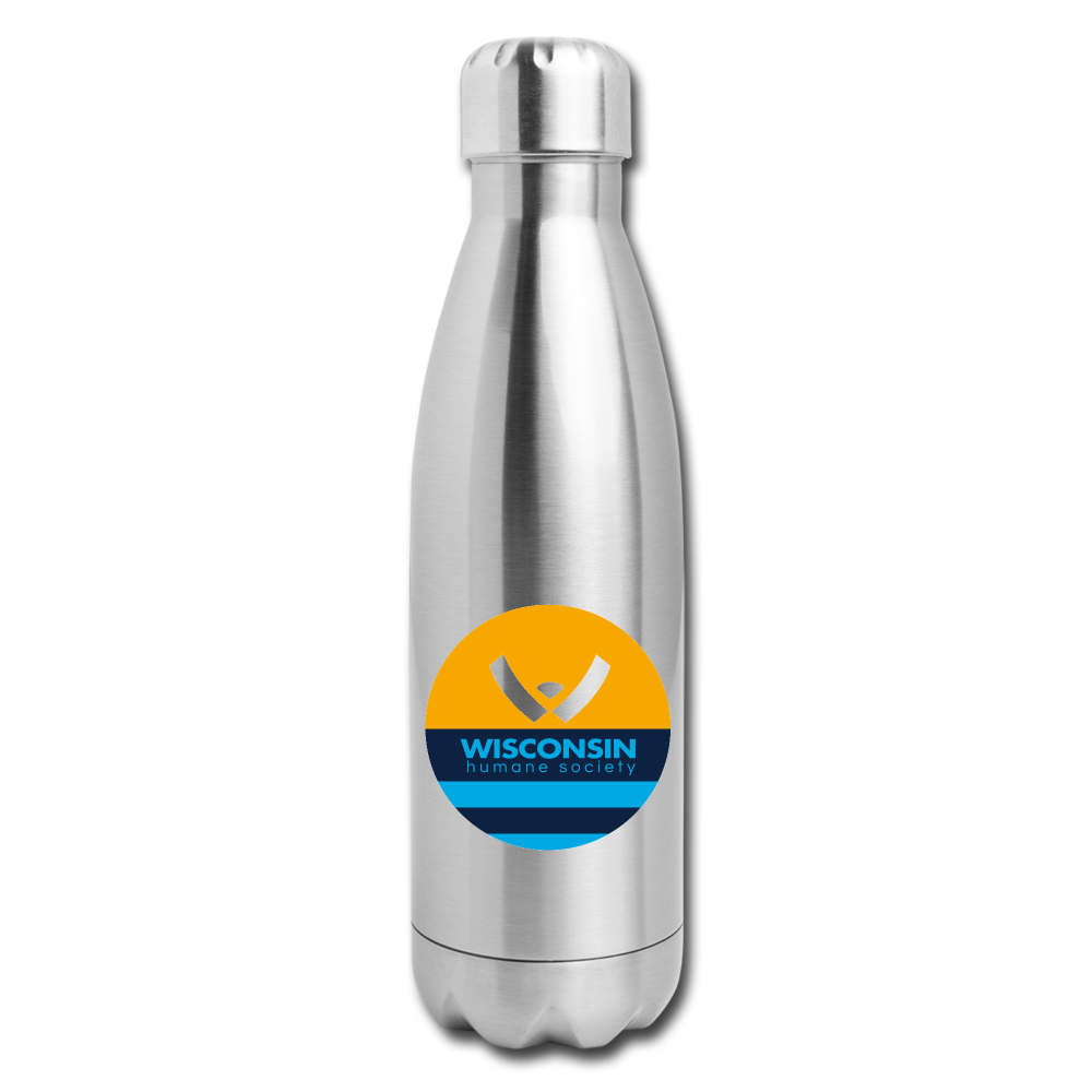 WHS x MKE Flag Insulated Stainless Steel Water Bottle - silver