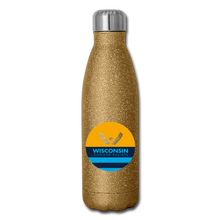Load image into Gallery viewer, WHS x MKE Flag Insulated Stainless Steel Water Bottle - gold glitter