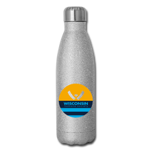 Load image into Gallery viewer, WHS x MKE Flag Insulated Stainless Steel Water Bottle - silver glitter