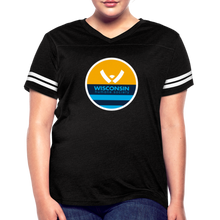 Load image into Gallery viewer, WHS x MKE Flag Contoured Vintage Sport T-Shirt - black/white