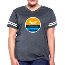 Load image into Gallery viewer, WHS x MKE Flag Contoured Vintage Sport T-Shirt - vintage navy/white