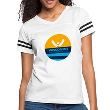 Load image into Gallery viewer, WHS x MKE Flag Contoured Vintage Sport T-Shirt - white/black