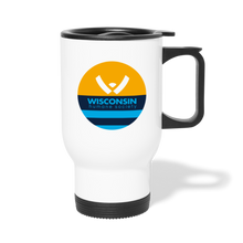 Load image into Gallery viewer, WHS x MKE Flag Travel Mug - white
