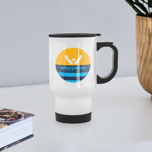 Load image into Gallery viewer, WHS x MKE Flag Travel Mug - white