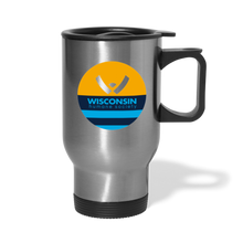 Load image into Gallery viewer, WHS x MKE Flag Travel Mug - silver