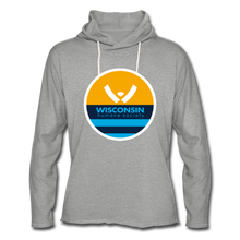 Load image into Gallery viewer, WHS x MKE Flag Lightweight Terry Hoodie - heather gray