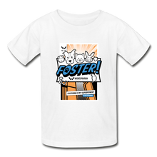 Load image into Gallery viewer, Foster Comic Hanes Youth Tagless T-Shirt - white