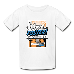 Foster Comic Hanes Youth Tagless T-Shirt - white