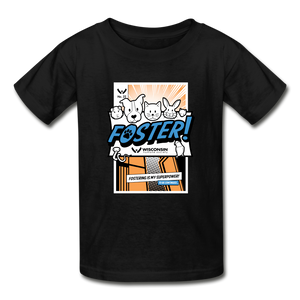 Foster Comic Hanes Youth Tagless T-Shirt - black