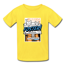 Load image into Gallery viewer, Foster Comic Hanes Youth Tagless T-Shirt - yellow