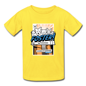Foster Comic Hanes Youth Tagless T-Shirt - yellow