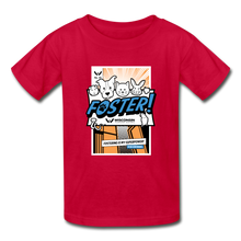 Load image into Gallery viewer, Foster Comic Hanes Youth Tagless T-Shirt - red