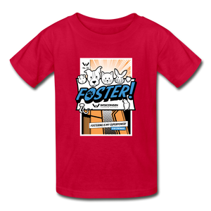 Foster Comic Hanes Youth Tagless T-Shirt - red