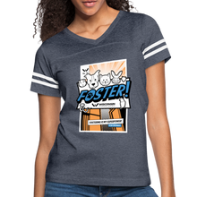 Load image into Gallery viewer, Foster Comic Vintage Sport T-Shirt - vintage navy/white