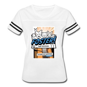Foster Comic Vintage Sport T-Shirt - white/black