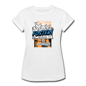 Foster Comic Contoured Relaxed Fit T-Shirt - white