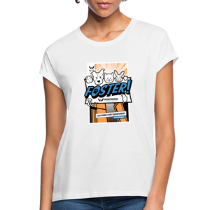Foster Comic Contoured Relaxed Fit T-Shirt - white