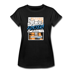 Foster Comic Contoured Relaxed Fit T-Shirt - black