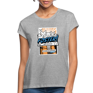 Foster Comic Contoured Relaxed Fit T-Shirt - heather gray