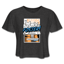 Load image into Gallery viewer, Foster Comic Cropped T-Shirt - deep heather