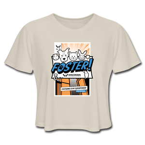 Foster Comic Cropped T-Shirt - dust