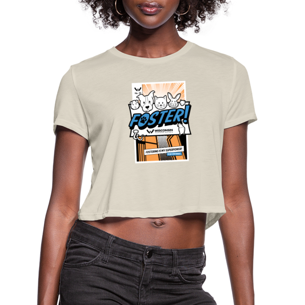 Foster Comic Cropped T-Shirt - dust