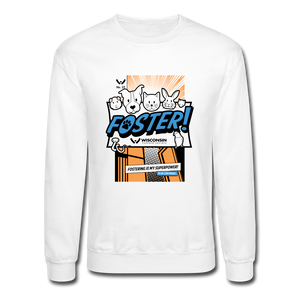 Foster Comic Crewneck Sweatshirt - white