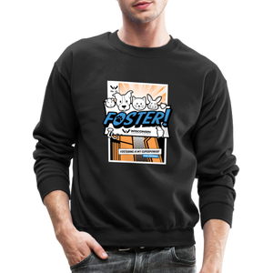 Foster Comic Crewneck Sweatshirt - black