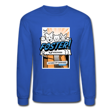 Load image into Gallery viewer, Foster Comic Crewneck Sweatshirt - royal blue