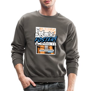 Foster Comic Crewneck Sweatshirt - asphalt gray