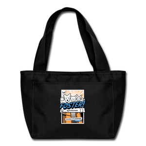 Foster Comic Lunch Bag - black