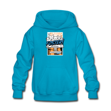 Load image into Gallery viewer, Foster Comic Kids&#39; Hoodie - turquoise