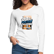 Load image into Gallery viewer, Foster Comic Contoured Premium Long Sleeve T-Shirt - white