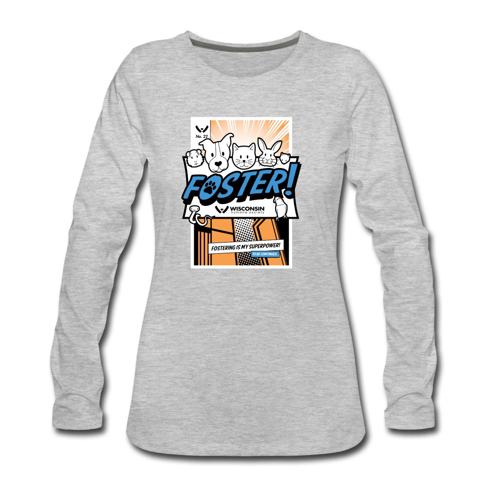 
                  
                    Foster Comic Contoured Premium Long Sleeve T-Shirt - heather gray
                  
                