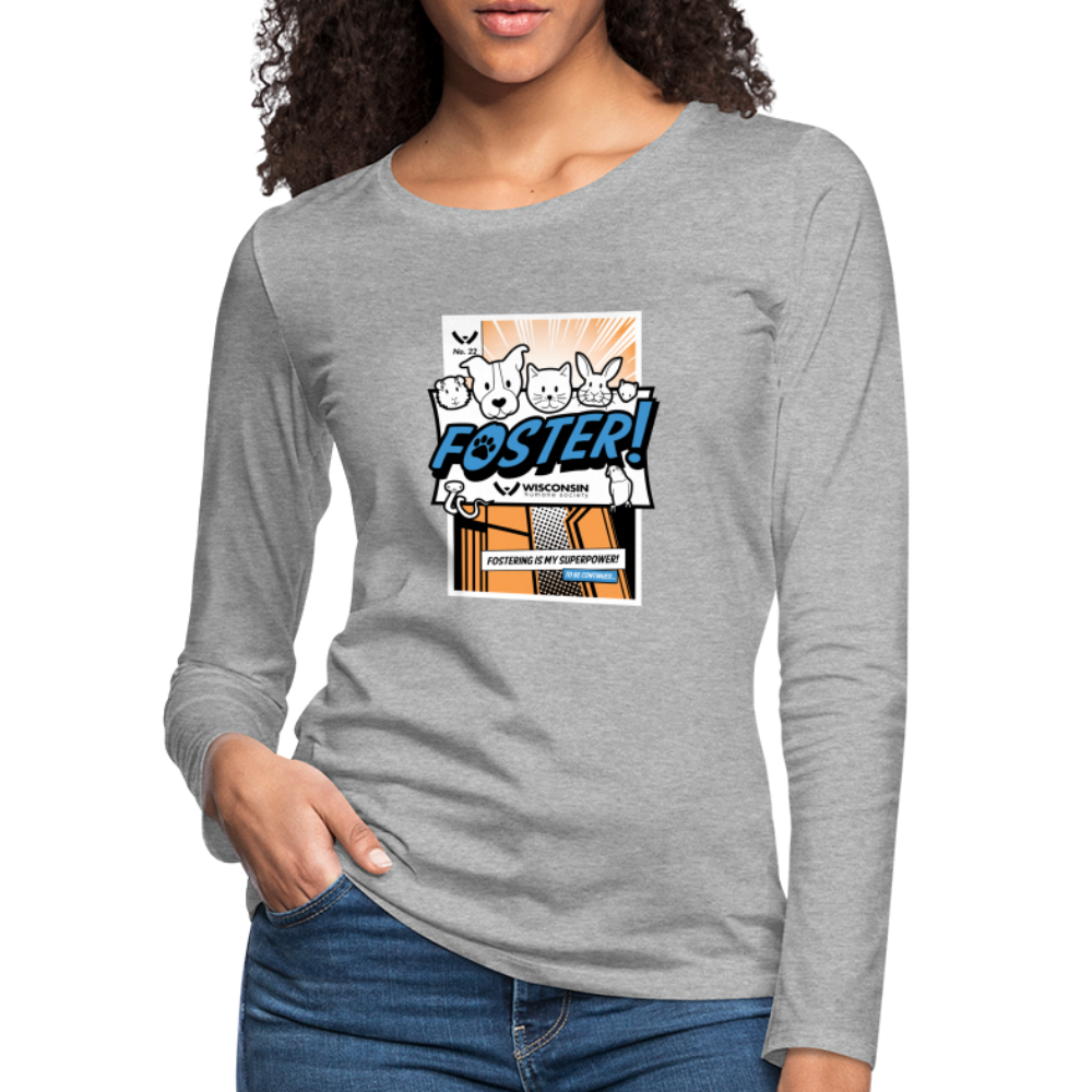 
                  
                    Foster Comic Contoured Premium Long Sleeve T-Shirt - heather gray
                  
                