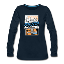 Load image into Gallery viewer, Foster Comic Contoured Premium Long Sleeve T-Shirt - deep navy