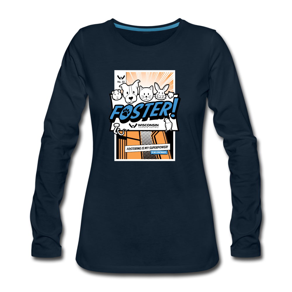 
                  
                    Foster Comic Contoured Premium Long Sleeve T-Shirt - deep navy
                  
                