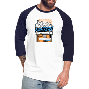 Foster Comic Baseball T-Shirt - white/navy