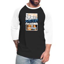 Load image into Gallery viewer, Foster Comic Baseball T-Shirt - black/white
