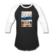 Load image into Gallery viewer, Foster Comic Baseball T-Shirt - black/white