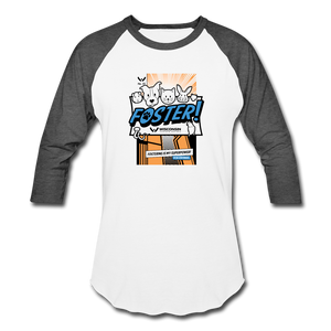 Foster Comic Baseball T-Shirt - white/charcoal