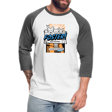 Load image into Gallery viewer, Foster Comic Baseball T-Shirt - white/charcoal