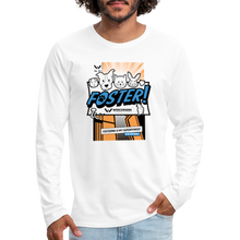 Load image into Gallery viewer, Foster Comic Classic Premium Long Sleeve T-Shirt - white
