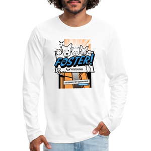 Foster Comic Classic Premium Long Sleeve T-Shirt - white