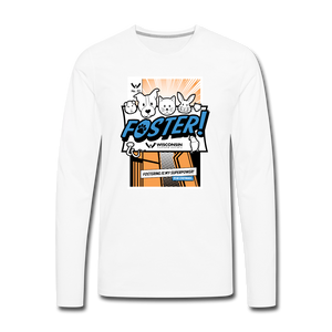 Foster Comic Classic Premium Long Sleeve T-Shirt - white